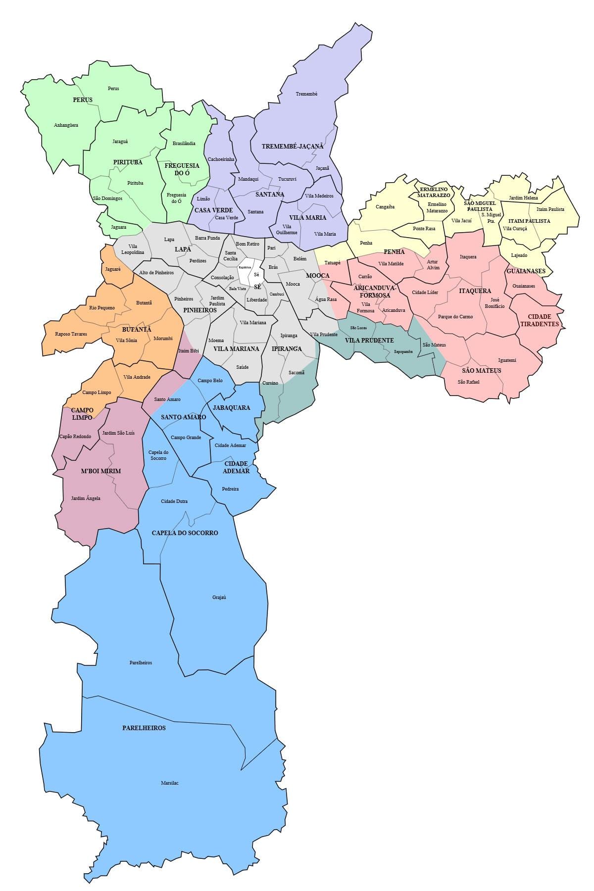 Hrabstwo San Paulo mapie
