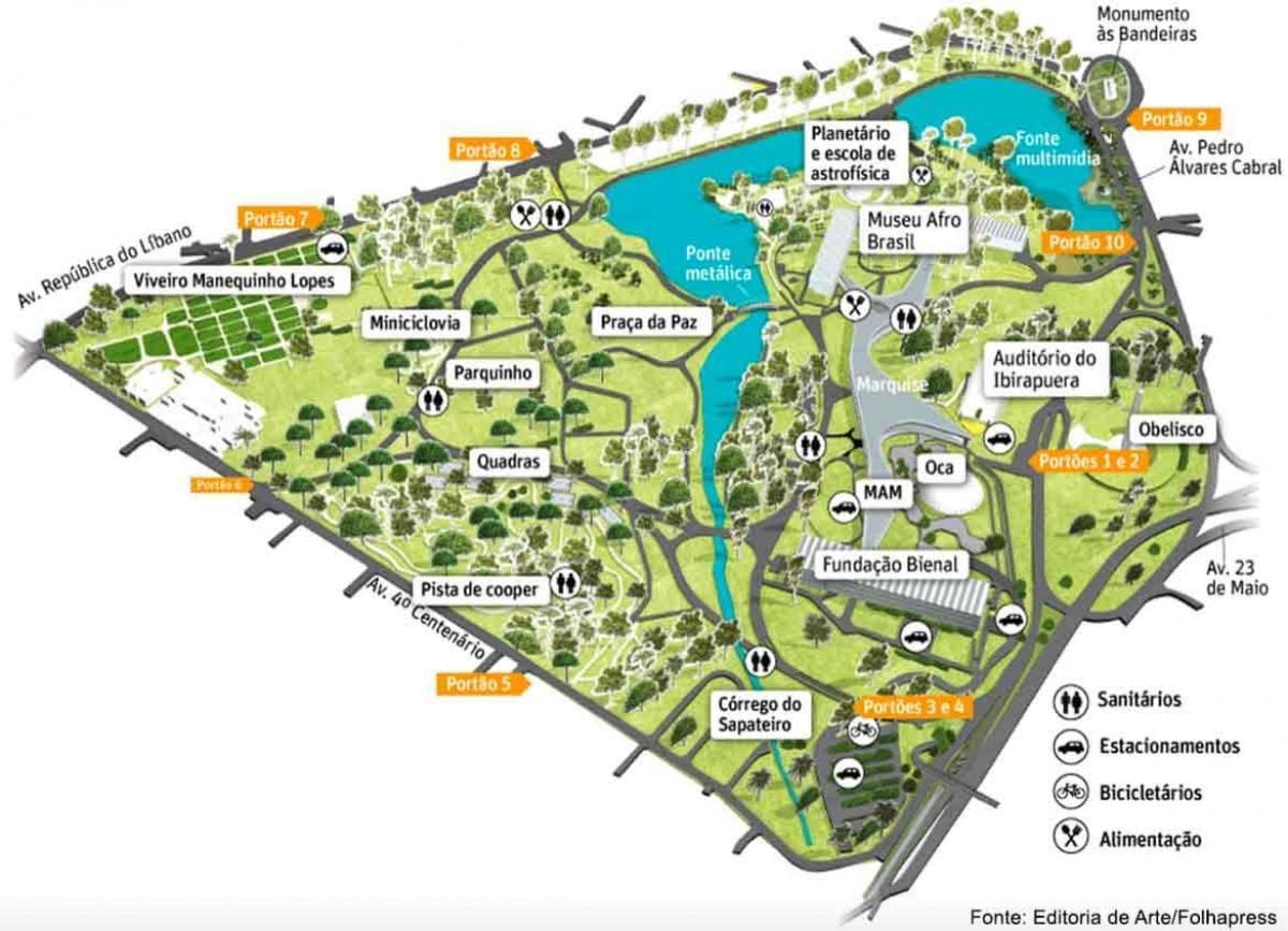 Sao Paulo park mapa