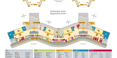 Mapa lotniska Sao Paulo