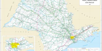 Sao Paulo mapie regionu